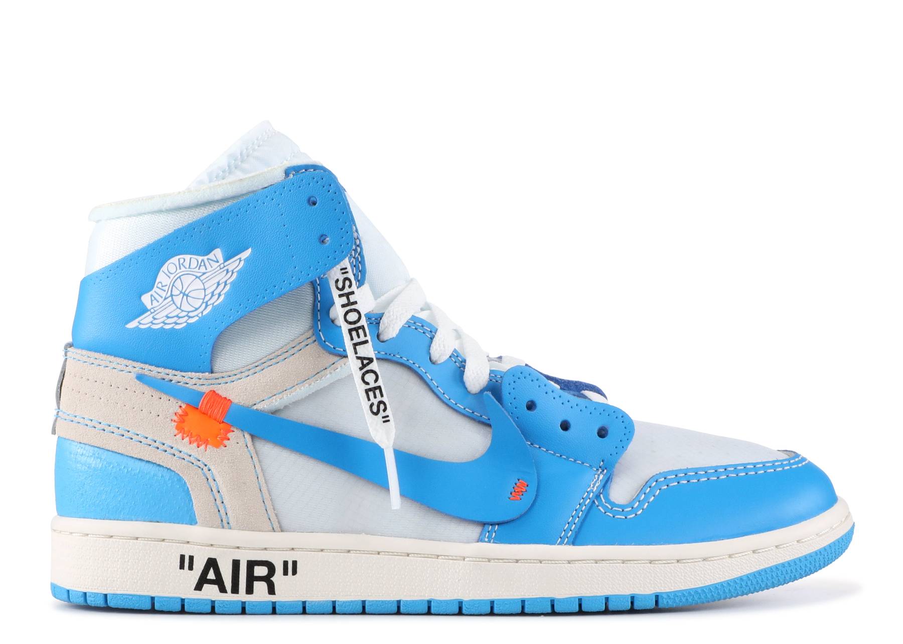 OFF-WHITE X AIR JORDAN 1 RETRO HIGH OG 'UNC' - Motion Sneakers