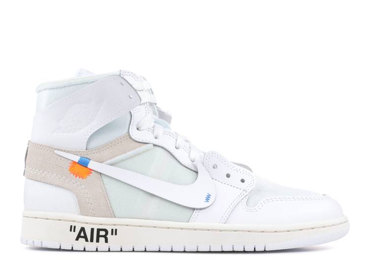 Air Jordan OFF-WHITE X AIR JORDAN 1 RETRO HIGH OG 'WHITE' 2018 - Motion ...